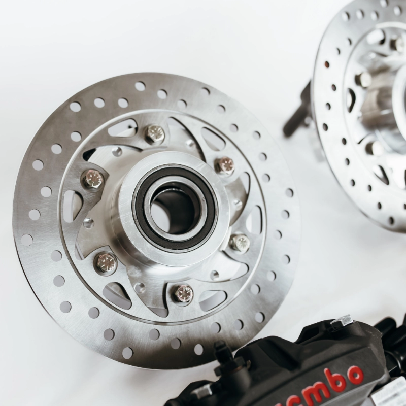 Brembo billet brake caliper in a STOL Wheelz kit