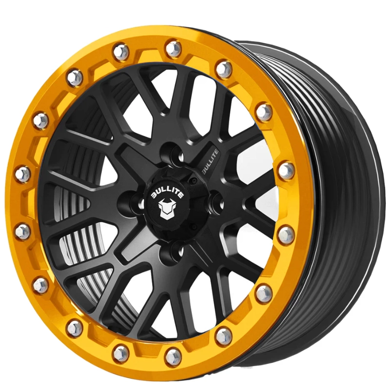 Bullite BT-05 billet aircraft wheel in Aerospace Orange