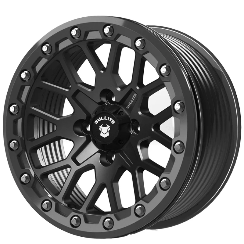 Bullite BT-05 billet aircraft wheel in Gunmetal Gray